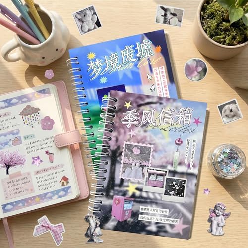 Dreamcore Sticker Book for Adults – Unique Japanese Sticker Book for Journaling, Scrapbooking & DIY, Creative Aesthetic Stickers for Planner, Laptop & Phone（Dreamcore 2 in 1） - Image 3