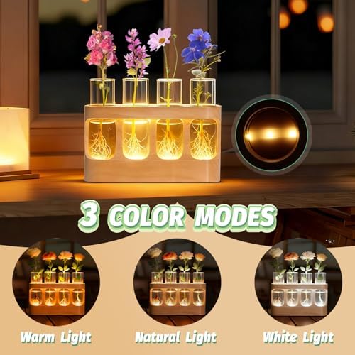 Plant Propagation Station with Wood Stand, 3-Mode 9-Level Adjustable Lights - Image 3
