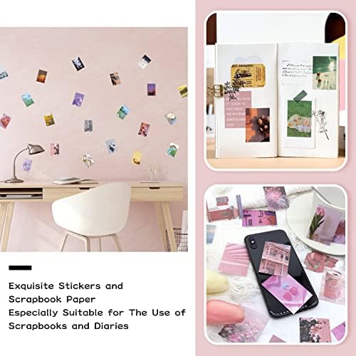 450 Pieces Washi Sticker Set, 9 Set Scrapbooking Diary Planner Album Diary Notebook, Scrapbooking Sticker Journaling Supplies for DIY Arts and Crafts Card Making Laptop Decoration - Image 5