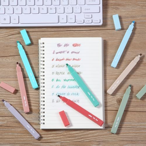 Mr. Pen- Aesthetic Highlighters No Bleed, 8 Pack, Assorted Colors | Chisel Tip, Cute Highlighters Assorted Colors for Journaling, Highlighting, Underlining, Fast Dry, Back to School Supplies - Image 6
