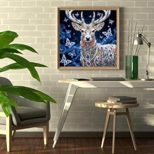 5D Diamond Art Kits for Adults Deer Diamond Painting Kits 12 x 12 inch - Image 3
