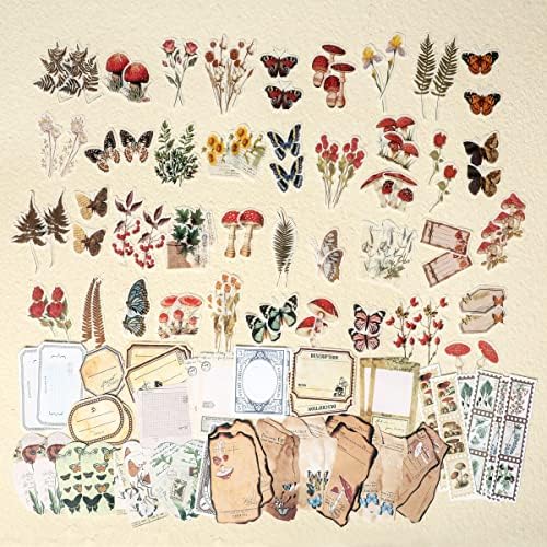 EWPJDK 200 PCS Vintage Scrapbook Supplies for Junk Journal - Image 5