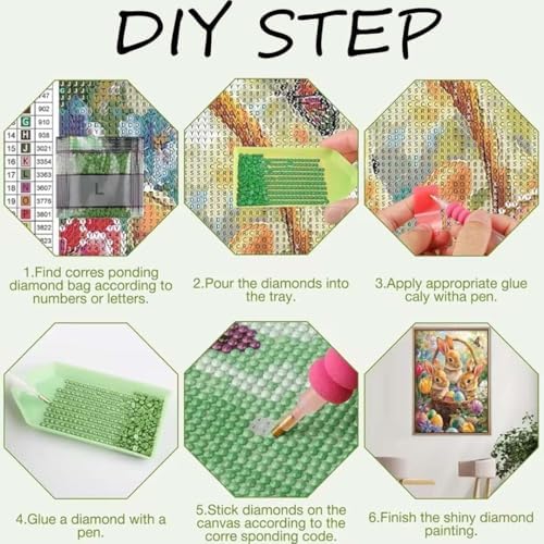 OJTOYART Fluorescence Cat Diamond Art Painting Kits for Adults, 5D Animals Round Full Drill Diamond Painting, DIY Round Full Drill Dots Painting with Gem Art Craft for Home Wall Decor 12 x 16 Inch - Image 7