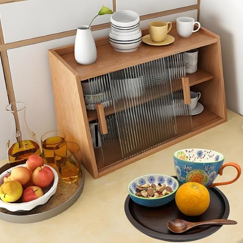 Wood Vanity Tray, Bathroom Counter Solid Walnut Organizer, Toilet Tank Top Wooden Serving Plate for Dinner Tea Coffee (Natural Walnut Color, 9.8 x 9.8 inch) - Image 6