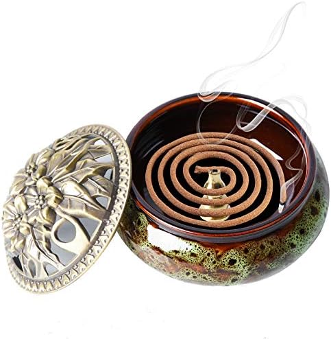 Ceramic Home Decoration Incense Sticks or Cones Burner Porcelain Incense Holder - Image 2