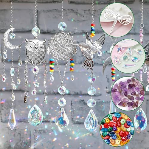 DIY Suncatcher Kit 460pcs Sun Catchers Supplies Arts and Crafts for Adults - Image 2