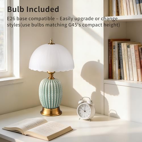 Vintage Green Ceramic Cactus Small Table Lamp for Bedroom - Image 4