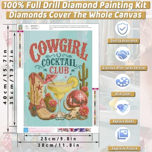 Cocktail Diamond Art Kits for Adults Diamond Painting Kit for Beginner - Image 5