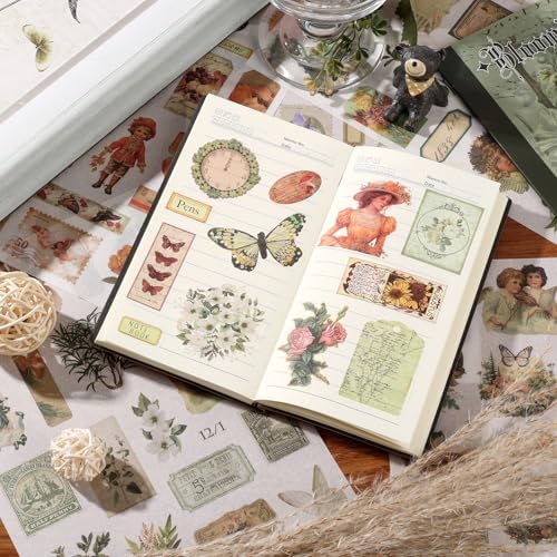 Vintage Scrapbook Stickers 24 Sheets 480 Precut People Stickers for Scrapbooking Washi Sticker for Journaling Vintage Junk Journal Supplies - Image 4