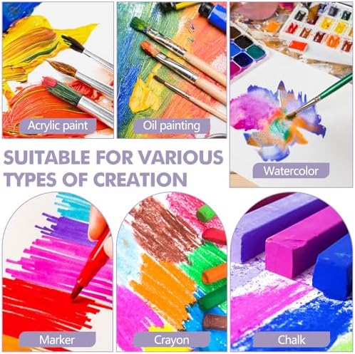 FUMILE Canvas Boards for Painting 8x8, 6 Pack Canvases for Painting Primed Acid Free Blank Canvas Panels for Painting Canvas for Classroom and Painting Parties. - Image 4