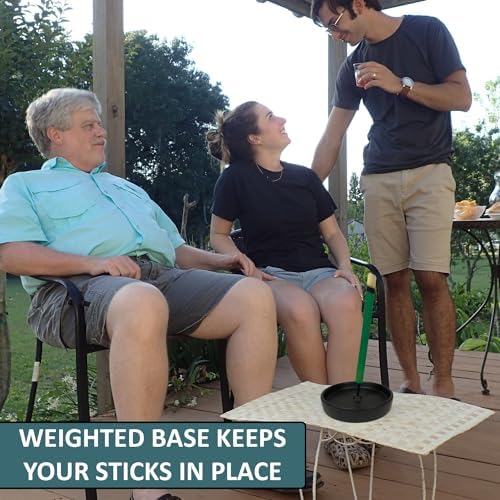 W4W Mosquito Stick Holder – Ceramic Holder for Incense & Mosquito Sticks – for Outdoor & Indoor use, Pool Side, Patio, Deck, Camping, Hiking, etc... (Includes Set of 2 Holders) - Image 3