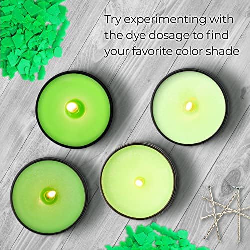 Bright Lime Candle Dye 2 oz for Soy Candle Making – Wax Color Chips - Image 6