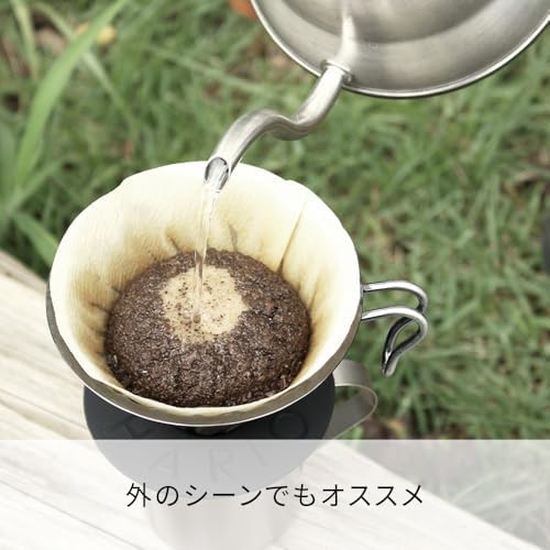 Hario Outdoor V60 Buono Metal Drip Kettle, 700ml, Silver - Image 5