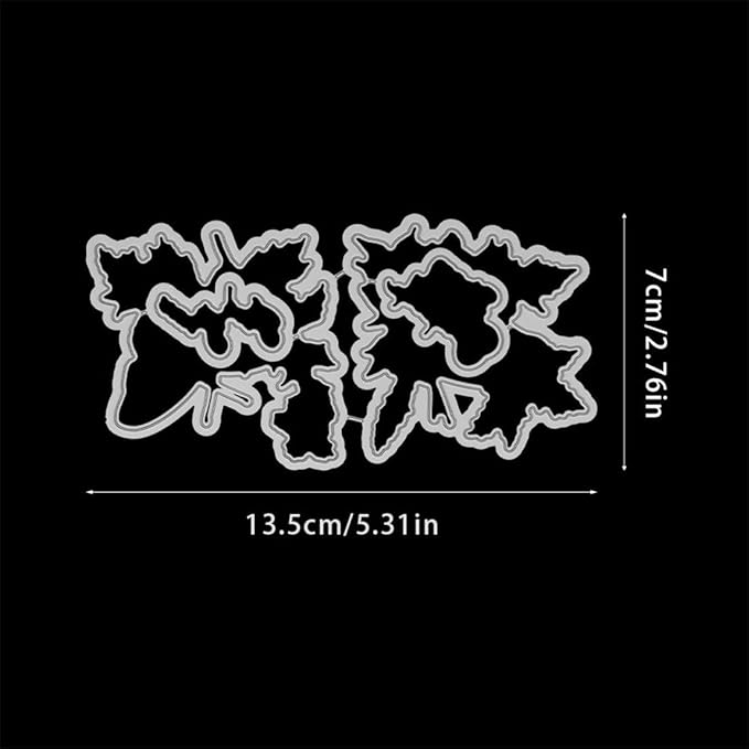 Butterfly Flower Grass Stamps and Cutting Dies for Card Making DIY Transparent Silicone Clear Stamp and Metal Die Cuts Sets for Scrapbooking Paper Greeting Cards Decor Seals Craft Supplies