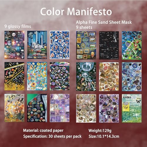 800+ Pcs Y2K Vintage Sticker Book - 30 Sheets Retro Cut-Out Stickers for Junk Journals & Scrapbooking | Ephemera Pack, Journaling Supplies, Craft Embellishments - Image 3