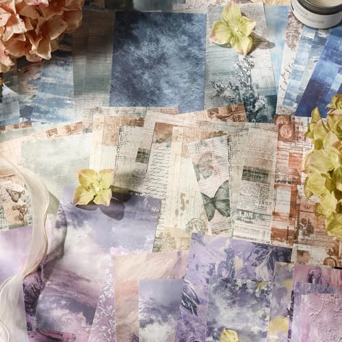Alideco 180pcs Vintage Forest Garden Butterflies Scrapbooking Paper for Adults Journaling Supplies, Decorative Paper for Junk Journals (shenkeyinji) - Image 7