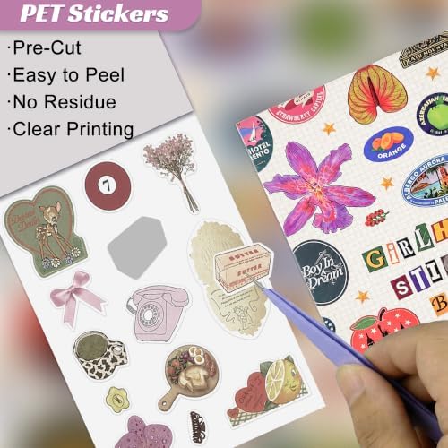 Girlhood Sticker Book, Y2K Aesthetic Cute Korean Stickers for Journaling - Image 4