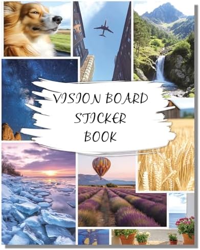 Sawnfay Vision Board Book - 2027 Vision Board Sticker Book, Travel by Sawnfay