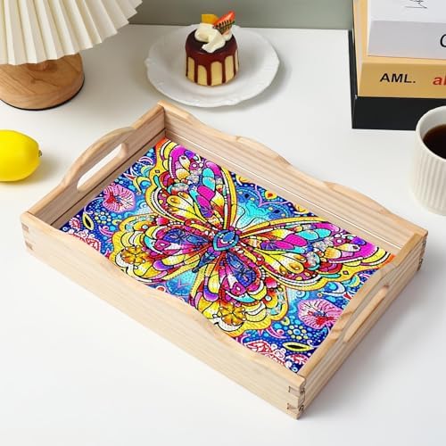 EWJRNSF Diamond Art Kits for Adults Wooden Serving Trays with Handles - Image 7
