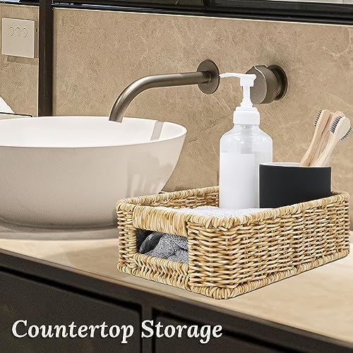 WeeNest Baskets for Organizing, Basket Small, Oat Milk, Set of 2 - Image 6