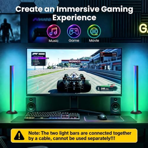 TJOY Smart Light Bar, RGB Desk Lights for Gaming, TV Backlight, Music Sync - Image 2