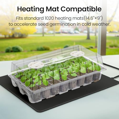 Bonviee Seed Starter Trays with Grow Lights, 80 Cells, 2 Pack - Image 6