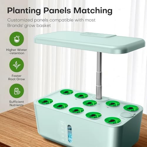 Ahopegarden Indoor Garden Hydroponics Growing System: 10 Pods Kit with LED - Image 3