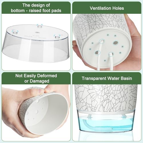 6 Pack Self Watering Pots for Indoor Plants, 4/5.5/6.3 Inch Plant Pots - Image 3