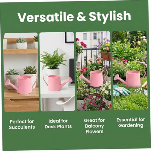 Indoor Watering Can Small Watering Can, Iron Metal with Mesh Spout Vintage Style House Plant Pot Decorative & Functional for Flowers and Plants - Image 7