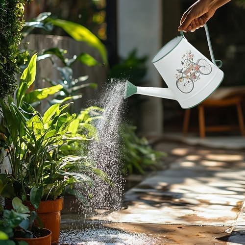 Small Metal Watering Can for Indoor & Outdoor Plants Garden Decor - Image 5