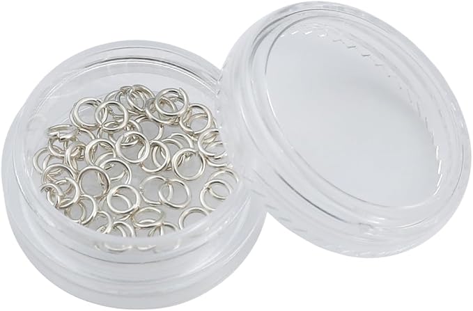 925 Sterling Silver Jump Rings 0.7x4mm 50pcs for Jewelry Making Findings