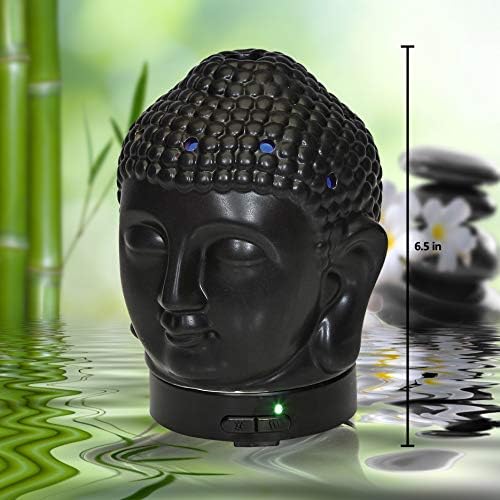 Aromar Buddha Ceramic Diffuser, Black - Image 6