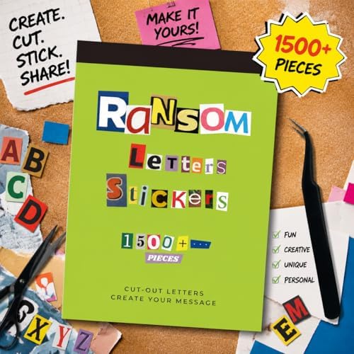 1500Pcs Alphabet Letter Stickers Book & Scrapbook Supplies - Image 6