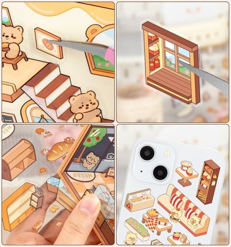 32 Sets Pocket DIY 3D Sticker Scene for Kids Fun DIY Sticker Scene - Image 4