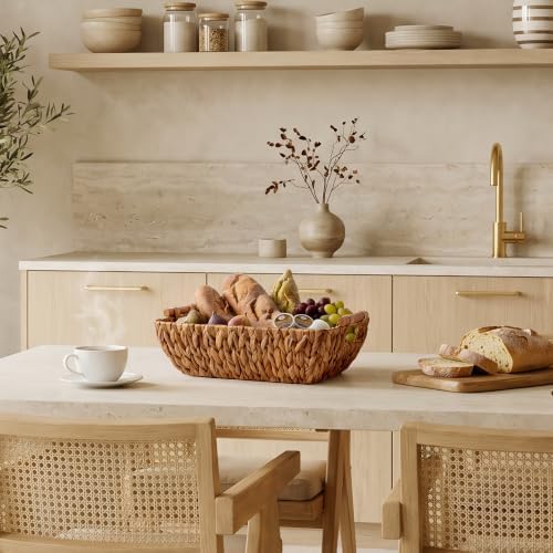 StorageWorks Wicker Storage Baskets, Wicker Baskets for Shelves, Caramel - Image 7