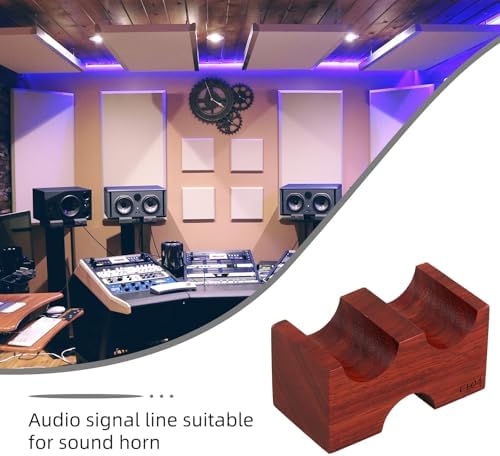 BESPORTBLE Wood Cable Organizer for Audio Speaker Signal Cables Minimalist - Image 6