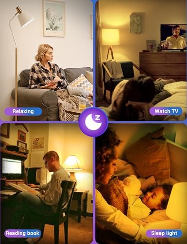 JandCase A19 LED Light Bulbs with Remote Control, 3 Color, Dimmable, Timer - Image 5