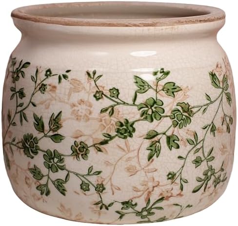Vintage Country Ceramic Vase and Planters, English Cottage Garden Decor by XiaanJiaju