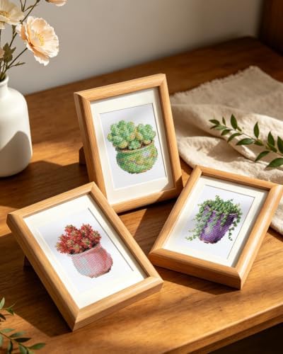 PeakLuv Small Diamond Art Kits, Succulents Mini Diamond Painting for Adults - Image 7