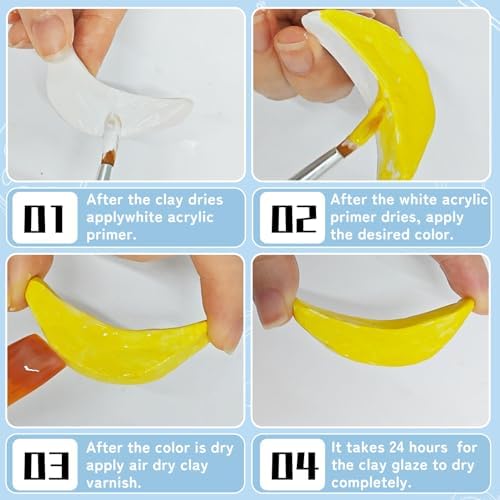 100ml Air Dry Clay Glaze, Protect Clay Surfaces,Delivers Matte Glaze Effect - Image 3