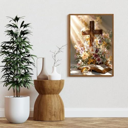 YOLENIX Cross Diamond Art Kits for Adult Diamond Painting Kit for Beginner - Image 3