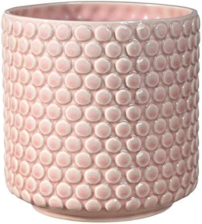 Nordring Stoneware Flower Pot, 6'' Rose, Polka Dots by Nordring