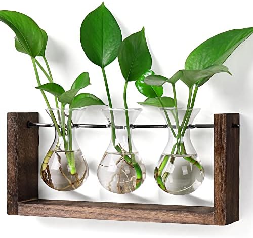 YIBOT Wall Hanging Planter Plant Propagation Stations Glass Flower Vase by YIBOT