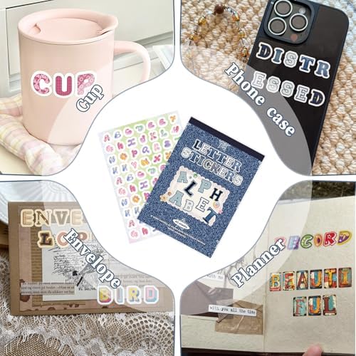 Letter Stickers Book, 40 Sheets for Scrapbooking and Journaling - Image 4