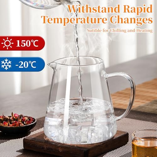 Glass Teapot with Stainless Steel Infuser, Borosilicate Tea Kettle, Clear Tea Maker for Loose Leaf Tea (550ML) - Image 4
