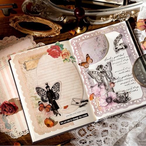 30 Sheets Lace Edged Vintage Scrapbook Paper, Assorted Set - 3 Pack Background Decorative Paper Ephemera for Junk Journaling Supplies, Scrapbooking, Collage, Stationery Letter Writing - Image 4