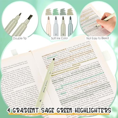 38pcs Aesthetic Office Supplies Kit, Green Color, Classic - Image 5