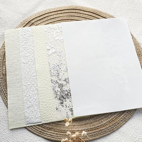 15-Piece Wedding Scrapbook Paper & Mesh Fabric Set, A5 Craft Sheets - Image 5