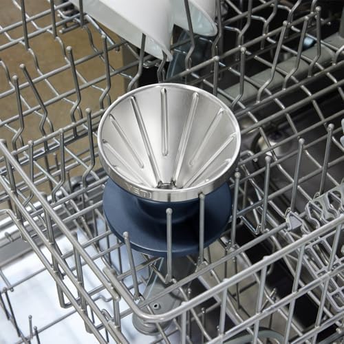 YETI Pour Over Coffee Maker Accessory Ramblers, Designed for Perfect Coffee Extraction Anywhere, Stainless Steel, fits any V60 Filter, Black - Image 6
