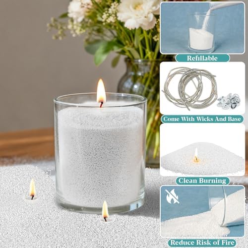 Sukh 15oz Sand Candles with Wicks - Colored Candle Sand Refillable Wax - Image 6